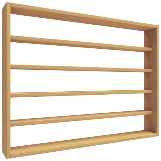 Esaldi kjøkken hyller 80 cm 5 hyller bøk dekor.