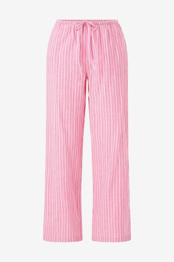 Gina Tricot Bukser Dina Linen Trousers Rosa