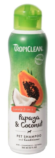 Tropiclean Papaya & Coconut 2I1 Shampoo 355Ml Tropiclean Papaya & Coconut 2I1 Shampoo 355Ml