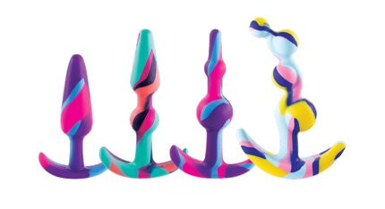 Colorful Silicone Butt Plug Training Set Colorful Silicone Butt Plug Training Set
