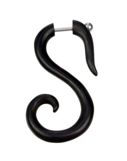 Swan Svart Fake Piercing