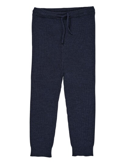 Copenhagen Colors Merino Classic Rib Leggings W. Drawstrings Navy 128 Copenhagen Colors Merino Classic Rib Leggings W. Drawstrings Navy 128