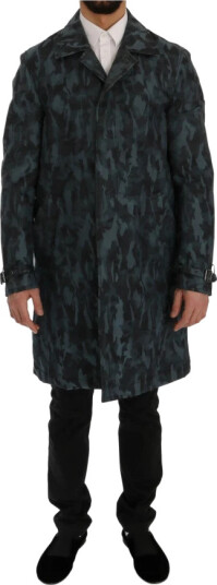 Dolce & Gabbana Grøftfrakker Blå M Dolce & Gabbana Grøftfrakker Blå M