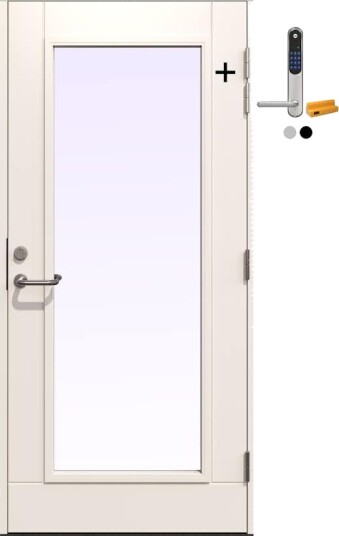 Ytterdør Gilje Gaia med Yale Doorman Classic Home