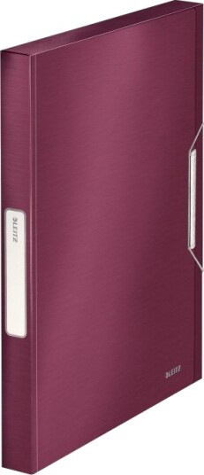 Leitz Style   Boksfil   Bokryggbredde: 30 Mm   For A4 210 X 297 Mm   Kapasitet: 250 Ark   Rubinrød