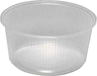 Salatbæger 250 Ml Ø101x50 Mm Rund Pp Klar,10 Pk X 100 Stk/Krt