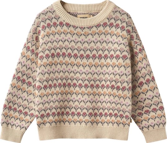Wheat Jacquard Pullover Harlow OFFWHITE 122