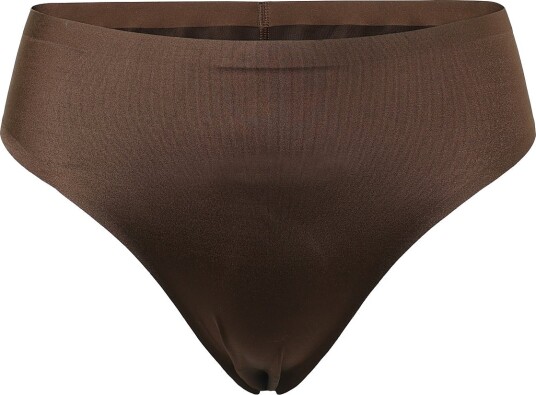 Lindex Brief Brazilian High Satin Shi Brown XXL