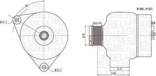 Dynamo MAGNETI MARELLI 063731300010