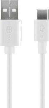 Goobay USB-C 0.5m Kabel - USB-A til USB-C - Hvit Goobay USB-C 0.5m Kabel - USB-A til USB-C - Hvit