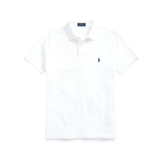 Ralph Lauren The Iconic Mesh Pique Herre Hvit L
