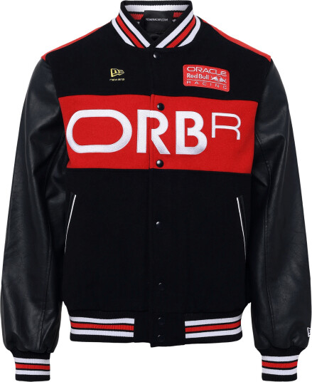 New Era Rb Wordmark Varsity Jckt Rbul   Black   M