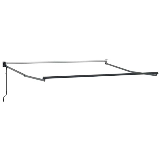 Automatisk Uttrekkbar Markise Hvit 350x250 cm Markiseduk for 3.5x2.5 m ramme Hvit