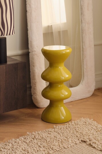 Ellos Home   Pidestall Rimini høyde 60 cm   Gul