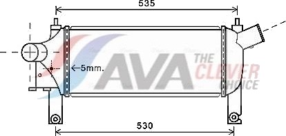 Intercooler AVA COOLING SYSTEMS DNA4339