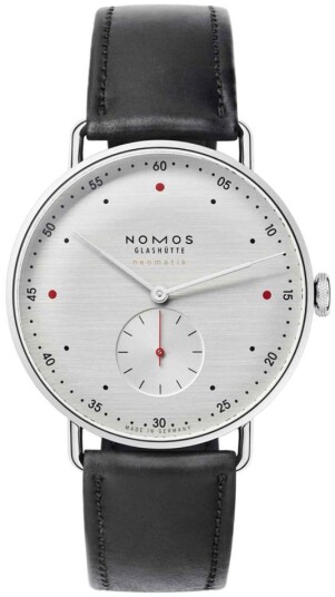 Nomos Glashütte Herreklokke N 1114 Metro Sølvfarget/Lær Ø38.5 mm Nomos Glashütte Herreklokke N 1114 Metro Sølvfarget/Lær Ø38.5 mm
