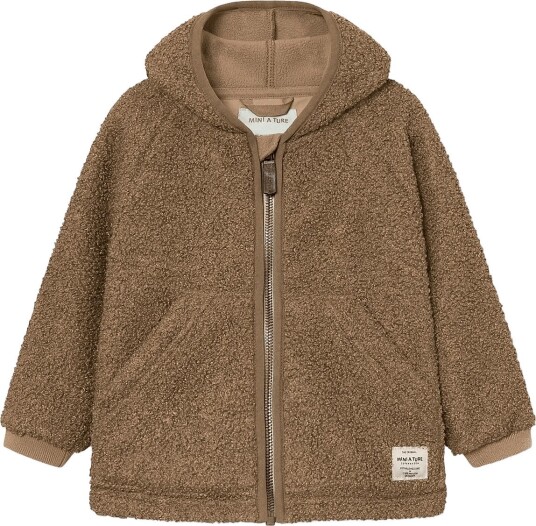 MINI A TURE Matliff Teddyfleece Jacket. Grs Brown 6M/68 MINI A TURE Matliff Teddyfleece Jacket. Grs Brown 6M/68