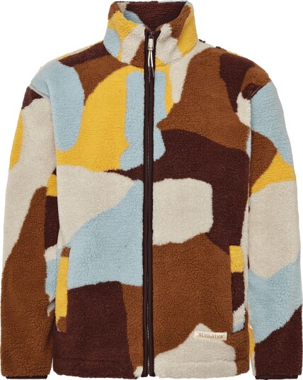 Revolution Printed Teddy Jacket BROWN S