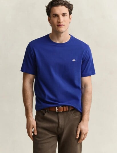 Gant Shield T Shirt Blue XXL