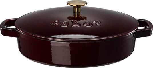 Sabor Classic buffetgryte 3,5L støpejern Zinfandel Brass