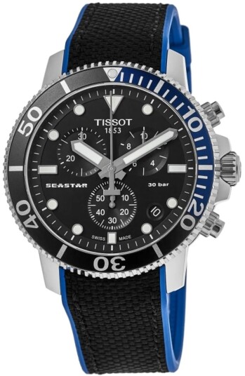 Tissot Herreklokke T120.417.17.051.03 T sport Seastar Sort/Tekstil