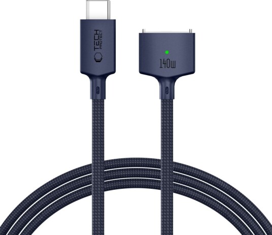 Tech Protect MMC01 Ultraboost USB C / USB C MagSafe 3 140W 200cm Cable for MacBook Navy Blue Tech Protect MMC01 Ultraboost USB C / USB C MagSafe 3 140W 200cm Cable for MacBook Navy Blue