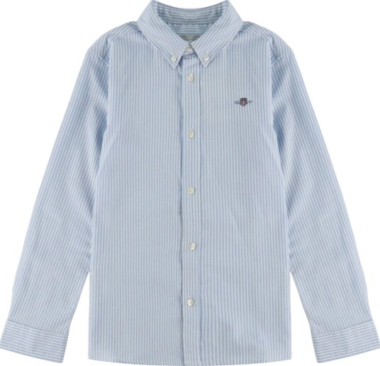 GANT Skjorte Shield Oxford Light Blue GANT 8 9 år (128 134) Skjorte Hvit Lyseblå