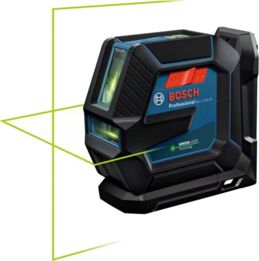 Bosch Linjelaser Gll 2-15 G Professional Med 4 Batterier (Aa), Lasermålplate