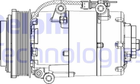 AC kompressor DELPHI CS20358 AC kompressor DELPHI CS20358
