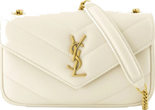 Saint Laurent Dame Vesker Hvit ONE SIZE,