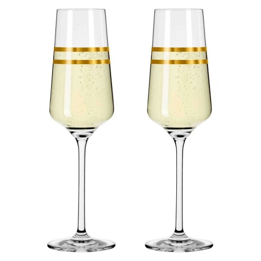 Ritzenhoff Celebration Deluxe Champagneglass Stripes 2 pk 23 cl
