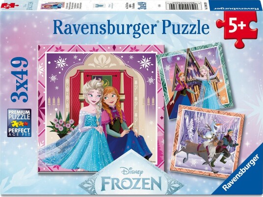Puslespill 3x49 Frost Ravensburger Puslespill 3x49 Frost Ravensburger