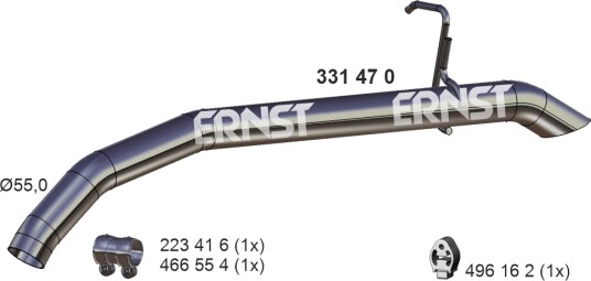 Eksosrør ERNST 331470 Eksosrør ERNST 331470