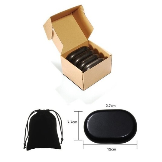 Massasjestener Hot Stone - 4-Pk Large Massasjestener Hot Stone - 4-Pk Large