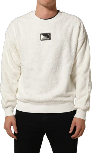 Dolce & Gabbana Herre Gensere & Hettegensere Hvit M,