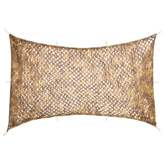 Kamuflasjenett med oppbevaringspose 600x414 cm sand Kamuflasjenett med oppbevaringspose 600x414 cm sand