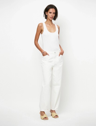 Dante6 Dante6 Cobee Scoopneck Tanktop Cream M Dante6 Dante6 Cobee Scoopneck Tanktop Cream M