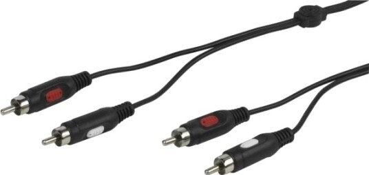 Vivanco Vva2rca25mmk 2 X Rca Hankjønn 2 X Rca Hankjønn 2,5 M Svart