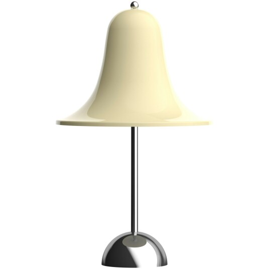 Verpan Pantop Bordlampe Bærbar Ø18 Krom / Cream White