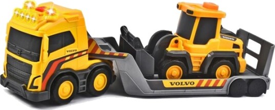 Dickie Toys Volvo Kjøretøysett Trailer med Hjullaster