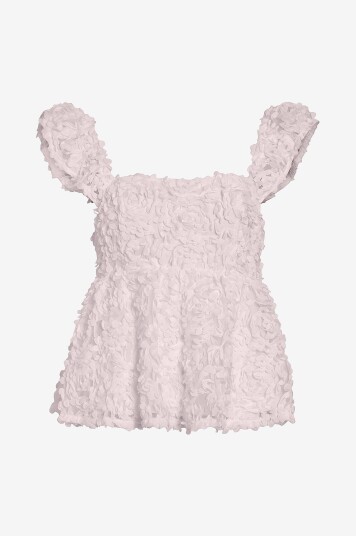 Vila Bluse viRrosie S/L Square Neck Top Rosa