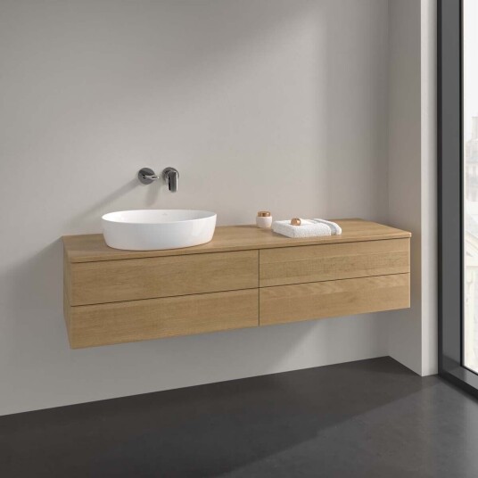 Villeroy & Boch Antao Servantskap med 4 skuffer 160x50x36 cm m/lys Eik