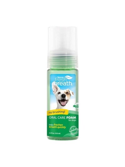 Tropiclean Oral Care Foam For Dogs 133Ml Tropiclean Oral Care Foam For Dogs 133Ml