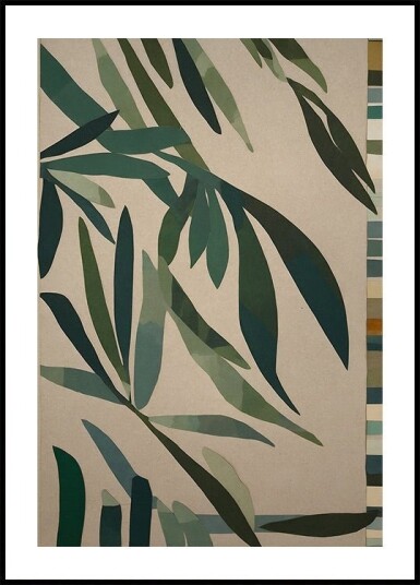 Leafy Mosaics Plakat / 40x50cm