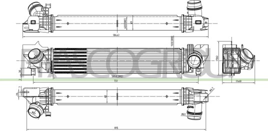 PRASCO MN312N001 Intercooler PRASCO MN312N001 Intercooler