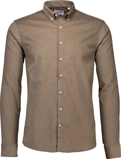 Lindbergh Fine Corduroy Shirt L/S DK SAND S