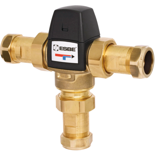 ESBE VTA523 Blandeventil 28 mm 45 65 °C Installasjon ESBE VTA523 Blandeventil 28 mm 45 65 °C Installasjon