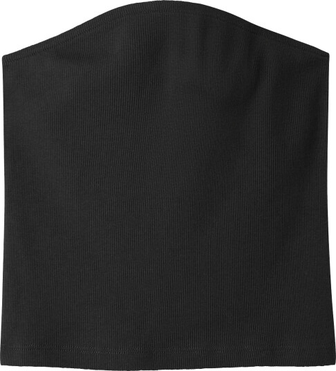 LMTD Nlfhinaja Solid Short Tube Top   Black   158 164