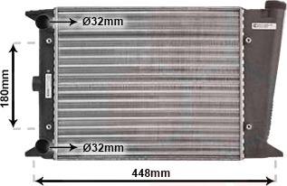 VAN WEZEL 58002001 Radiator motorkjøling VAN WEZEL 58002001 Radiator motorkjøling