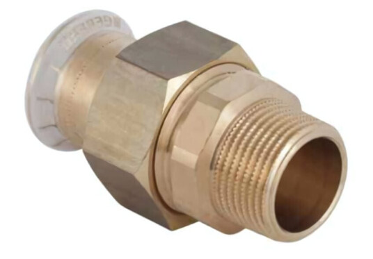 Geberit Mapress Kobber Tippunion med Utvendige Gjenger Pressfitting 22mmx3/4" Geberit Mapress Kobber Tippunion med Utvendige Gjenger Pressfitting 22mmx3/4"